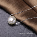 AAA 8-9MM Bread Round Natural Freshwater Single Strand Pearl Pendant PP090